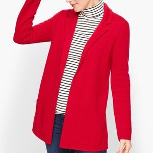 Talbots Open Sweater Blazer Red Size P